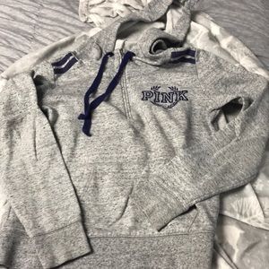 Small grey Pink VS hoodie
